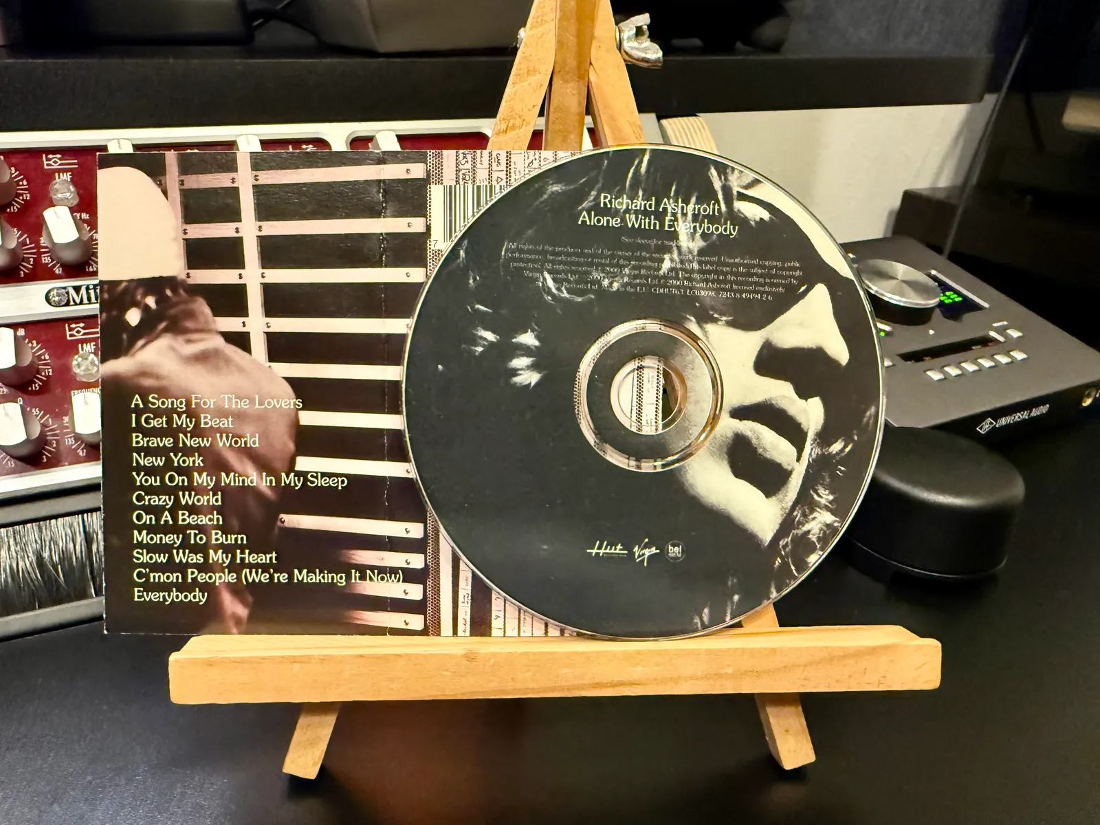 Alone with Everybody back cover and CD disc